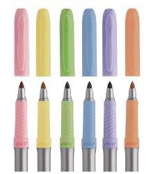 MARCADOR BIC PERM FINO X6 PASTEL OFI30 (x U.)