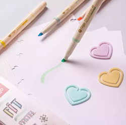 RESALTADOR FILGO 2 PUNTA X4 PASTEL (x U.)