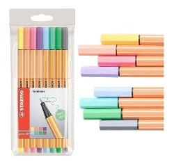 MICROFIBRA STABILO POINT 88 X8 PASTEL (x U.)