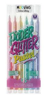 FIBRA MOOVING GLITTER PASTEL X6 (x U.)