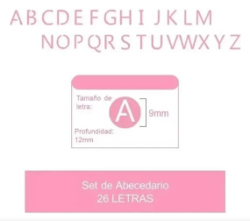 BASE PERFORADO IBI ABECEDARIO 26 LETRAS - 655935 (x U.)