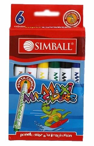 MARCADOR SIMBALL MAXI X6 (x U.)