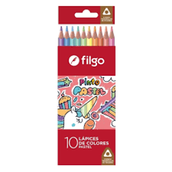 LAPIZ COLOR FILGO X10 PASTEL (x U.)