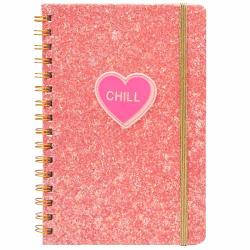 CUADERNO 16X21 MOOVING ESPIRAL - GLITTER (x bol.)