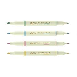 RESALTADOR FILGO 2 PUNTA X4 PASTEL (x U.)