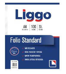FOLIO LIGGO A4 STD X100 (x U.)