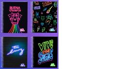 CUADERNO A4 MIS HOJAS NEON 120H CUADRO 70GRS (x U.)