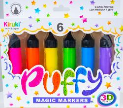 MARCADOR KIRUKI PUFFY X6 3D - 700009 (x bli.)