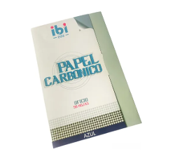 PAPEL CARBONICO IBI X50 AZ (x paq.)