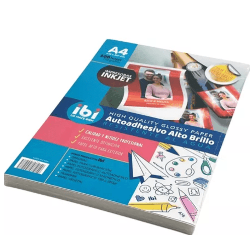 PAPEL FOTOGRAFICO ADHESIVO 120G 20H R/ AGUA BL - 620287 (x U.)