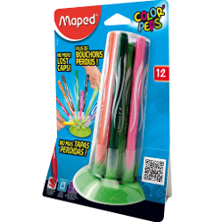 FIBRA MAPED COLOR PEPS JUNGLE X12  C/ BASE  - 845445 OFI20 (x U.)