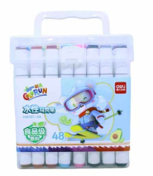 MARCADOR DELI 2 PUNTAS AGUA X48 - HM107-48 OFI20 (x U.)