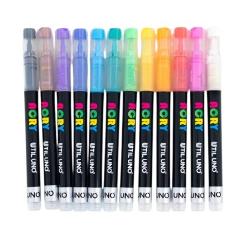 MARCADOR ACRILICO UTILUNO PUNTA PINCEL X12 OFI25 (x U.)