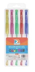 ROLLER EZCO GEL GLITTER X5 FLUO (x U.)